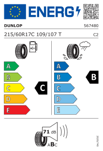 Pneumatico Dunlop Econodrive 215/60 R 17 109 107 T