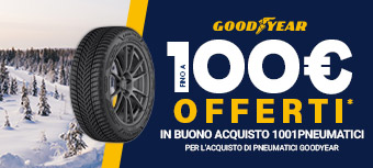 Fino a 100€ offerti per pneumatici Goodyear 