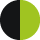 Battistrada nero, fianchi verde